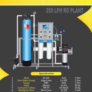 INDUSTRIAL RO PLANT 250 LPH